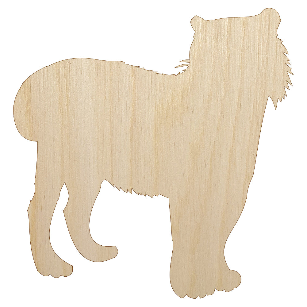 Tiger Solid Unfinished Wood Shape Piece Cutout for DIY Craft Projects