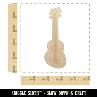 Ukulele Music Instrument Doodle Unfinished Wood Shape Piece Cutout for DIY Craft Projects