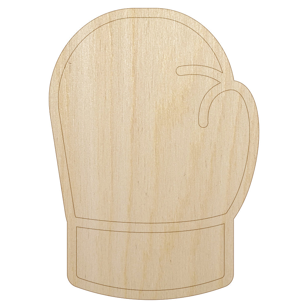Boxing Glove Outline Unfinished Wood Shape Piece Cutout for DIY Craft Projects