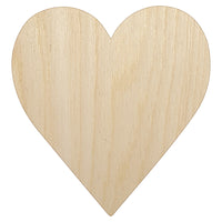 Card Suit Hearts Unfinished Wood Shape Piece Cutout for DIY Craft Projects