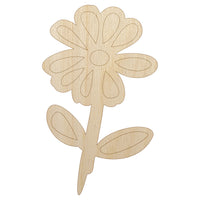 Daisy Flower Sketch Unfinished Wood Shape Piece Cutout for DIY Craft Projects