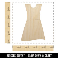 Dress Icon Clothes Fashion Unfinished Wood Shape Piece Cutout for DIY Craft Projects