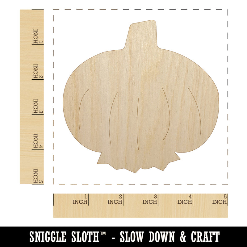 Garlic Doodle Unfinished Wood Shape Piece Cutout for DIY Craft Projects