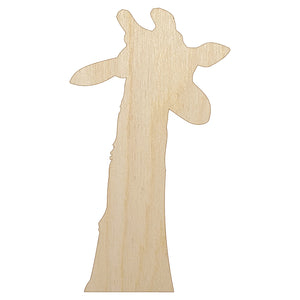 Giraffe Head Solid Unfinished Wood Shape Piece Cutout for DIY Craft Projects