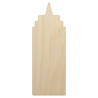 Ketchup Mustard Condiment Bottle BBQ Solid Unfinished Wood Shape Piece Cutout for DIY Craft Projects