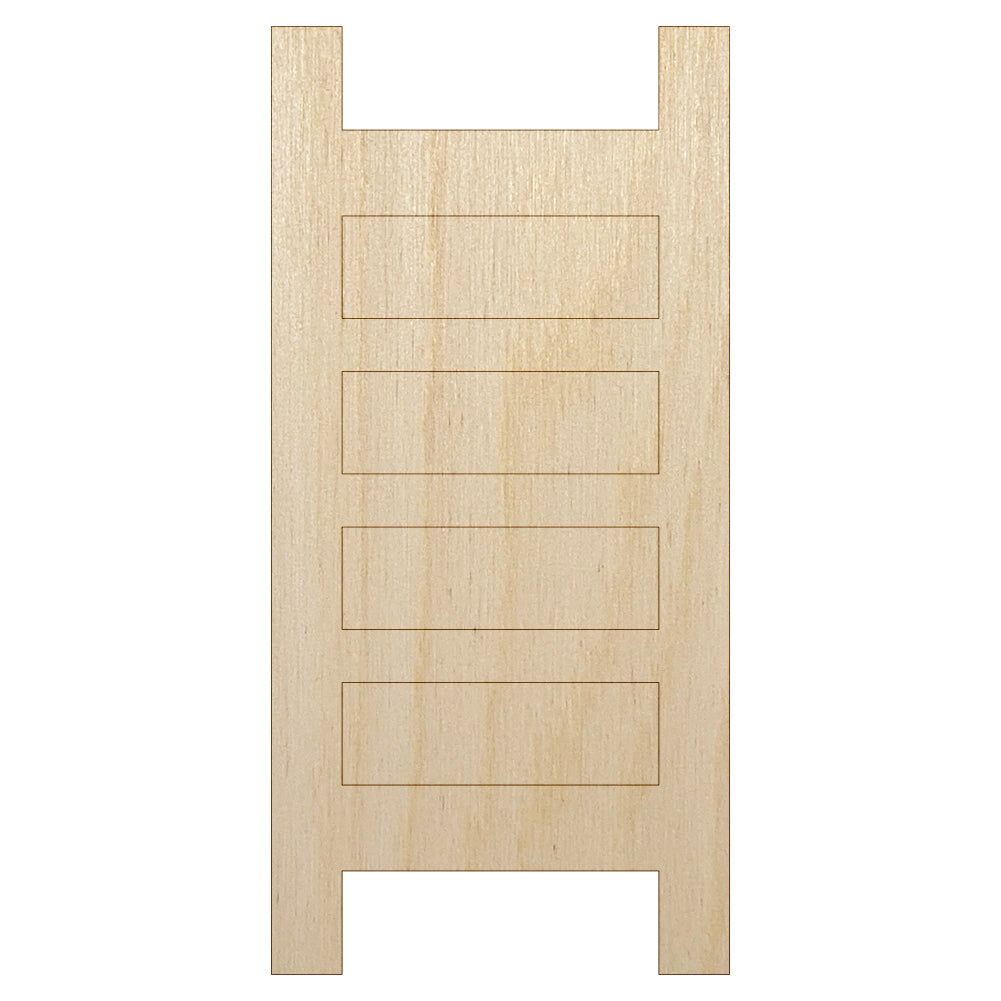 Ladder Solid Unfinished Wood Shape Piece Cutout for DIY Craft Projects