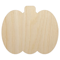 Pumpkin Halloween Fall Harvest Solid Unfinished Wood Shape Piece Cutout for DIY Craft Projects