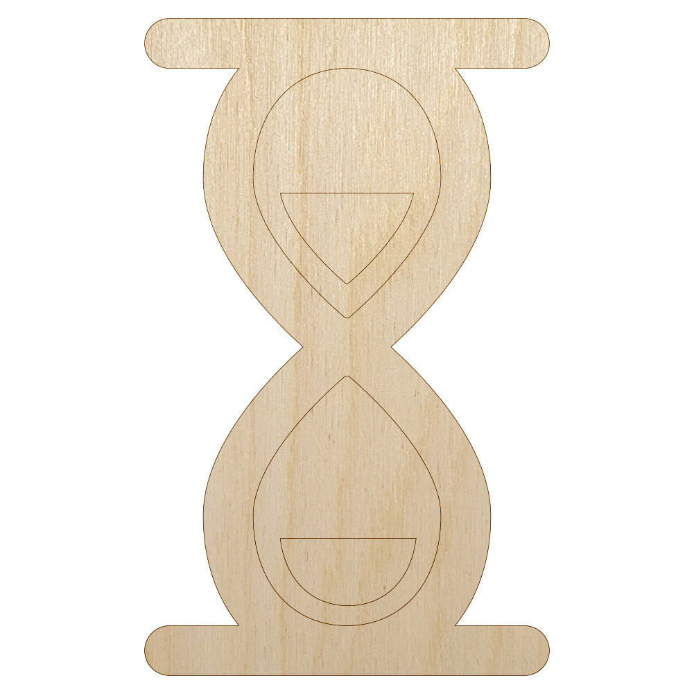 Sand Timer Unfinished Wood Shape Piece Cutout for DIY Craft Projects