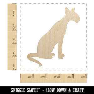 Siamese Cat Solid Unfinished Wood Shape Piece Cutout for DIY Craft Projects