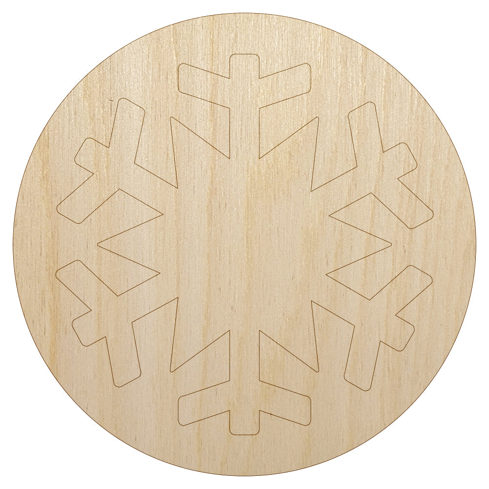 Snowflake Winter Unfinished Wood Shape Piece Cutout for DIY Craft Proj –  Sniggle Sloth