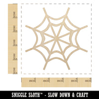 Spider Web Unfinished Wood Shape Piece Cutout for DIY Craft Projects