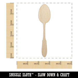 Spoon Solid Utensil Eating Sketch Unfinished Wood Shape Piece Cutout for DIY Craft Projects