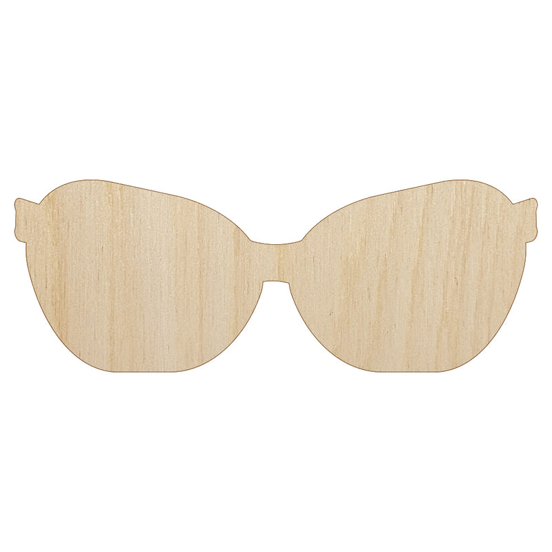 Sunglasses Shades Solid Unfinished Wood Shape Piece Cutout for DIY Craft Projects