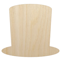 Top Hat Unfinished Wood Shape Piece Cutout for DIY Craft Projects