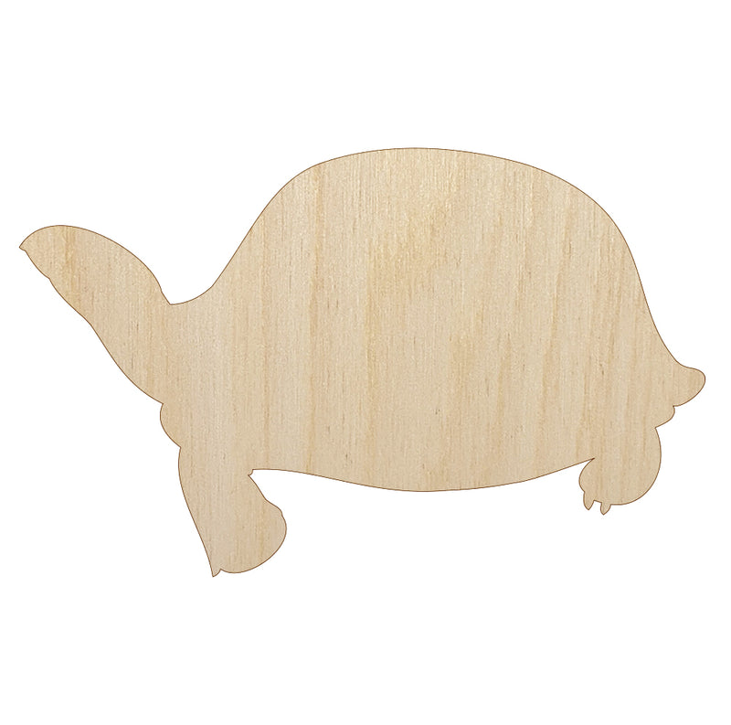 Tortoise Turtle Solid Unfinished Wood Shape Piece Cutout for DIY Craft Projects