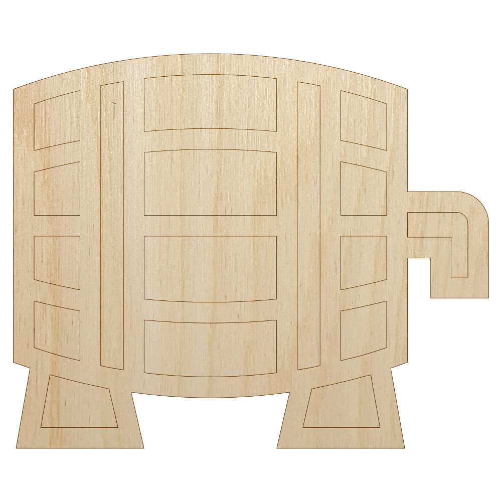 Beer Keg Icon Unfinished Wood Shape Piece Cutout for DIY Craft Projects