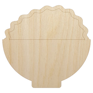 Bowl of Rice Unfinished Wood Shape Piece Cutout for DIY Craft Projects