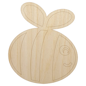 Buzzy Bumble Bee Unfinished Wood Shape Piece Cutout for DIY Craft Projects