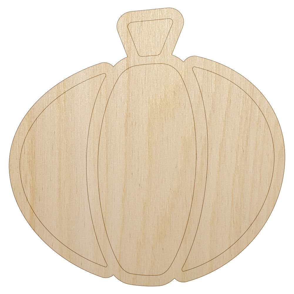 Cute Pumpkin Unfinished Wood Shape Piece Cutout for DIY Craft Projects