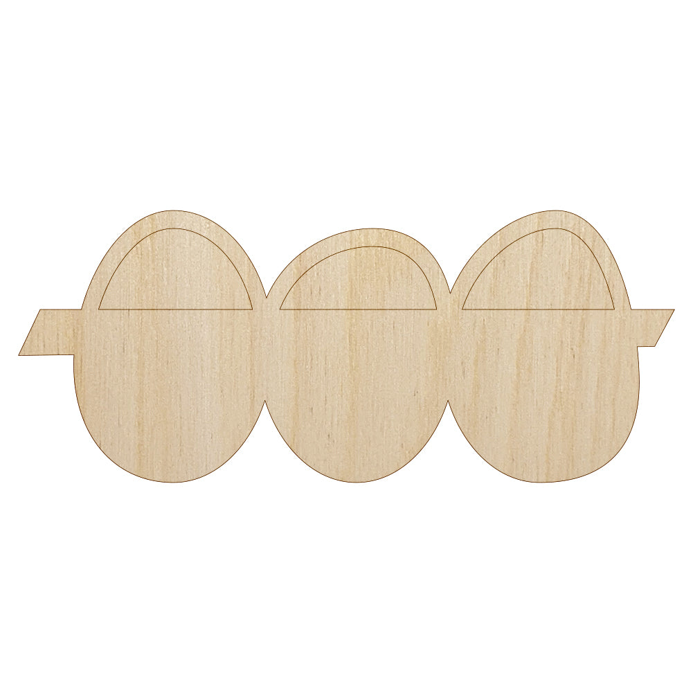 Egg Crate Doodle Unfinished Wood Shape Piece Cutout for DIY Craft Projects