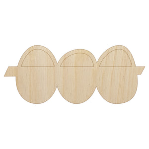 Egg Crate Doodle Unfinished Wood Shape Piece Cutout for DIY Craft Projects