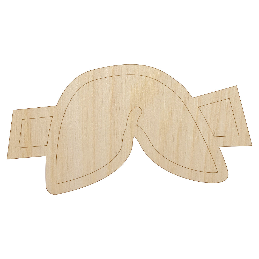 Fortune Cookie Doodle Unfinished Wood Shape Piece Cutout for DIY Craft Projects