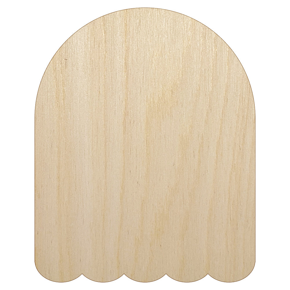 Ghost Solid Halloween Unfinished Wood Shape Piece Cutout for DIY Craft Projects