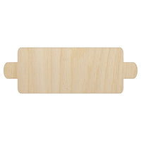 Rolling Pin Solid Baking Unfinished Wood Shape Piece Cutout for DIY Craft Projects