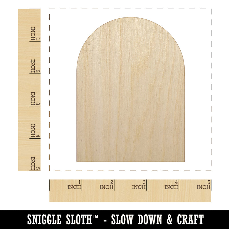 Tombstone Halloween Solid Unfinished Wood Shape Piece Cutout for DIY Craft Projects