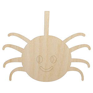 Cute Spider Unfinished Wood Shape Piece Cutout for DIY Craft Projects