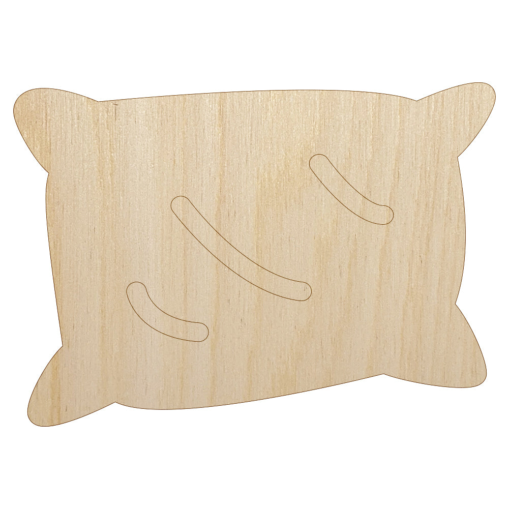 Pillow Sleep Doodle Unfinished Wood Shape Piece Cutout for DIY Craft Projects