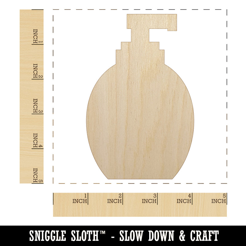 Soap Dispenser Clean Wash Icon Solid Unfinished Wood Shape Piece Cutout for DIY Craft Projects