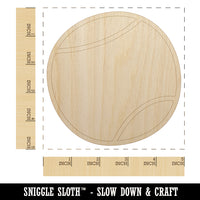 Tennis Ball Doodle Unfinished Wood Shape Piece Cutout for DIY Craft Projects