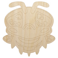 Cute Bee Sad Unfinished Wood Shape Piece Cutout for DIY Craft Projects