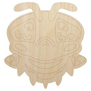 Cute Bee Sad Unfinished Wood Shape Piece Cutout for DIY Craft Projects