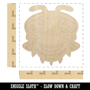 Cute Bee Sad Unfinished Wood Shape Piece Cutout for DIY Craft Projects