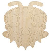 Cute Bee Shocked Unfinished Wood Shape Piece Cutout for DIY Craft Projects