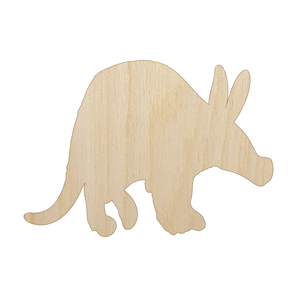 Aardvark Solid Unfinished Wood Shape Piece Cutout for DIY Craft Projects