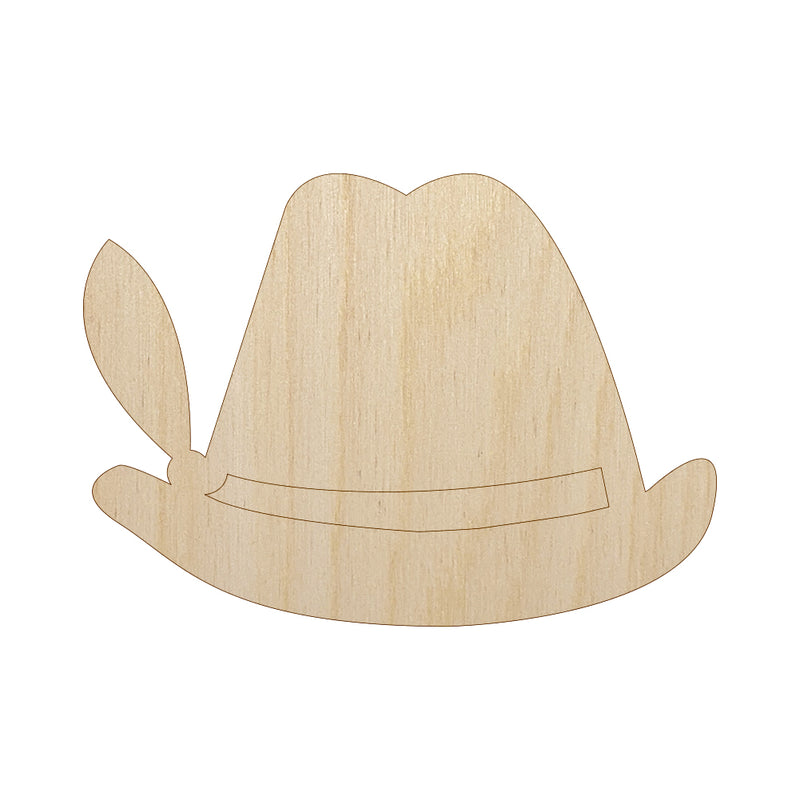 Bavarian Hat German Oktoberfest Unfinished Wood Shape Piece Cutout for DIY Craft Projects