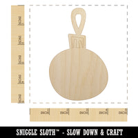 Christmas Xmas Ornament Doodle Unfinished Wood Shape Piece Cutout for DIY Craft Projects