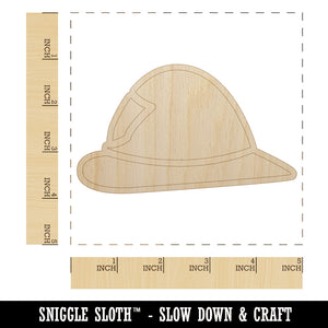 Fire Helmet Fireman Firefighter Profile Unfinished Wood Shape Piece Cutout for DIY Craft Projects