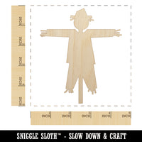 Scarecrow Solid Unfinished Wood Shape Piece Cutout for DIY Craft Projects