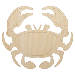 Crab Icon Unfinished Wood Shape Piece Cutout for DIY Craft Projects