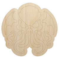 Cthulhu Eldritch Horror Scary Unfinished Wood Shape Piece Cutout for DIY Craft Projects