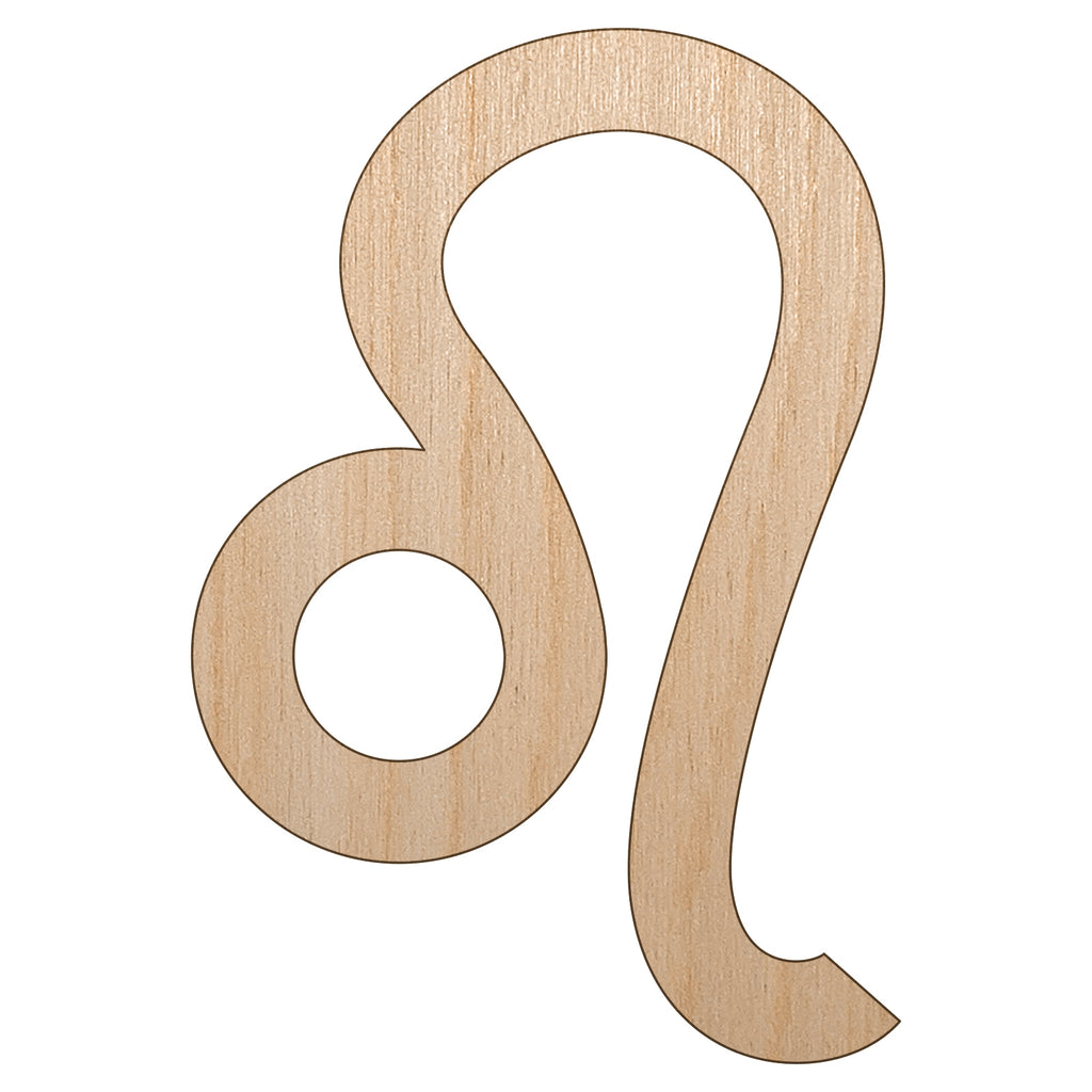 Leo Horoscope Astrological Zodiac Sign Unfinished Wood Shape Piece Cutout for DIY Craft Projects