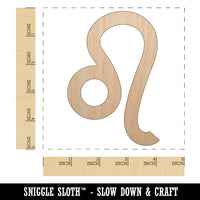 Leo Horoscope Astrological Zodiac Sign Unfinished Wood Shape Piece Cutout for DIY Craft Projects