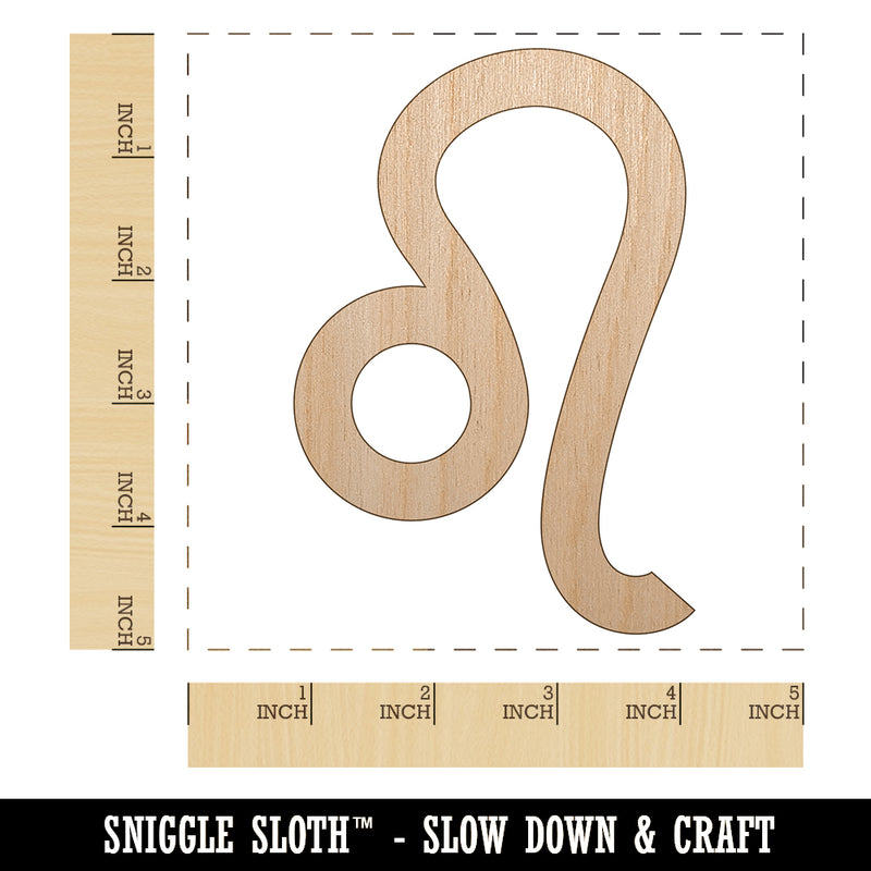 Leo Horoscope Astrological Zodiac Sign Unfinished Wood Shape Piece Cutout for DIY Craft Projects