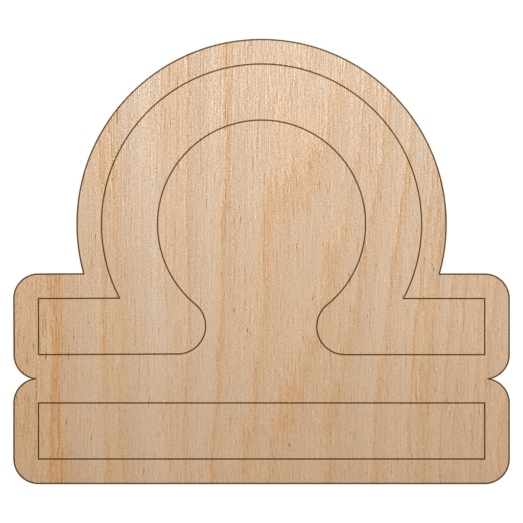 Libra Horoscope Astrological Zodiac Sign Unfinished Wood Shape Piece Cutout for DIY Craft Projects