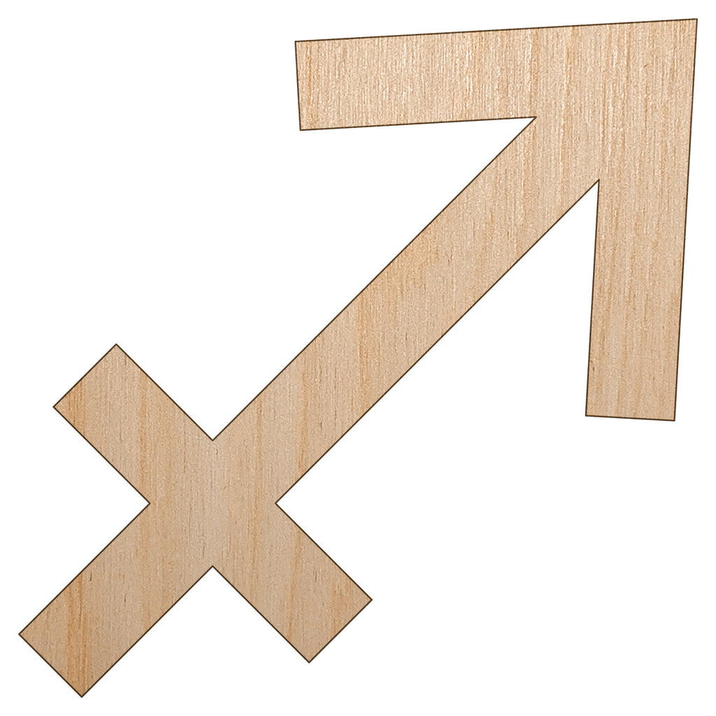 Sagittarius Horoscope Astrological Zodiac Sign Unfinished Wood Shape Piece Cutout for DIY Craft Projects