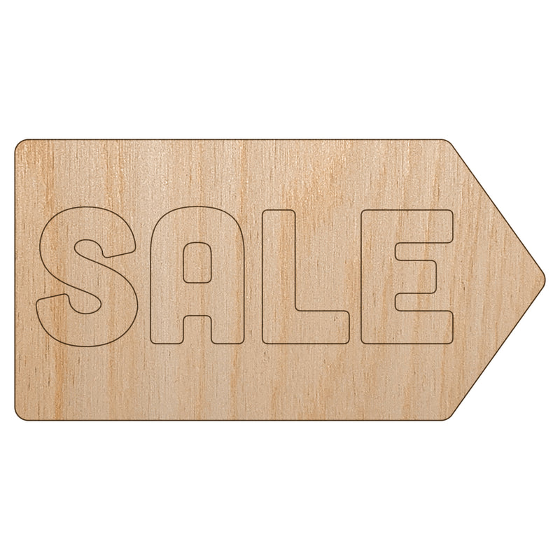 Sale Arrow Sign Unfinished Wood Shape Piece Cutout for DIY Craft Projects